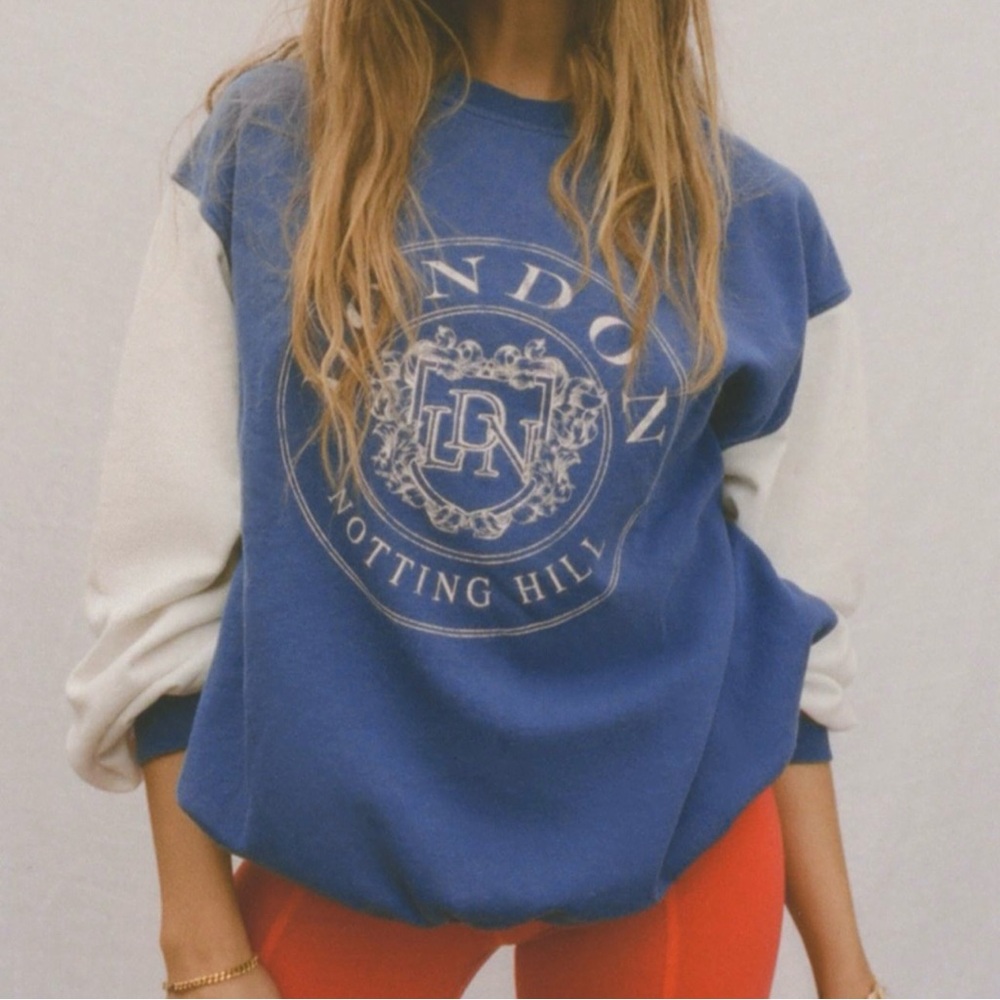 London Colorblock Crew Neck Sweatshirt